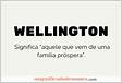 What does Meu nome e Wellington mean